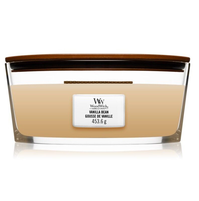 Ароматична свічка з ароматом чистої ванілі Woodwick Ellipse Vanilla Bean 453 г - фото №1